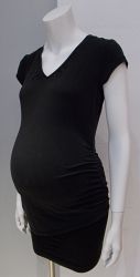 Mexx Maternity black short sleeve vneck tee - S