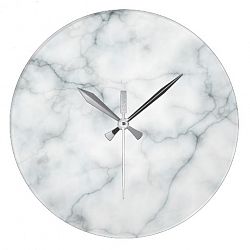 white marble stone Large Clock