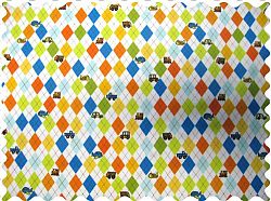 SheetWorld Argyle Transport Fabric - By The Yard - 101.6 cm (44 inches)