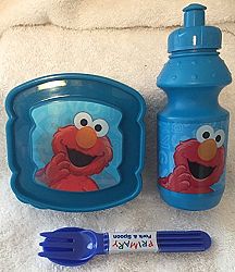 4 Pc Toddler Sesame Street Characters Lunch Kit (Bert)