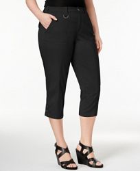 Style & Co Plus Size Capri Cargo Pants, Created for Macy's