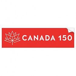 Canada 150 Logo Bumper Sticker