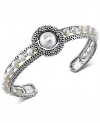 Final Call by Effy Cultured Freshwater Pearl (4mm & 10mm) Cuff Bracelet in Sterling Silver