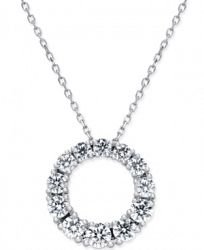 Diamond Circle Pendant Necklace (1 ct. t. w. ) in 14k White Gold