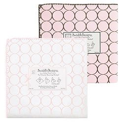 SwaddleDesigns 2 Pack Ultimate Receiving Blanket, Girls, Option 17