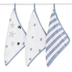 aden + anais Classic Washcloth, Rock Star, 3 Pack