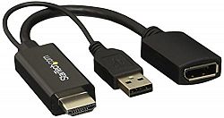 StarTech HDMI to DisplayPort Converter, HDMI to DP Adapter with USB Power, 4K