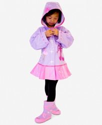 Kidorable Hooded Ballerina Raincoat, Toddler Girls