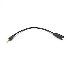 Electop 2.5mm Male to 3.5mm Female Stereo Audio Jack Adapter Cable