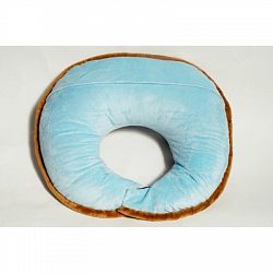 Bacati Dots Blue/Chocolate Nursing Pillow