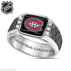Montreal Canadiens® Men's Carbon Fiber Ring