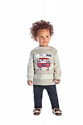 Baby Boy Outfit Infant Sweatshirt and Denim Pants Set 6-9 Months - Mixed Banana
