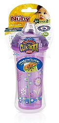 Nuby No-Spill Insulated Sipper with Spout, 9 Ounce, Colors May Vary