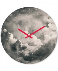 Deny Designs Caleb Troy Find Me Among The Stars Round Clock