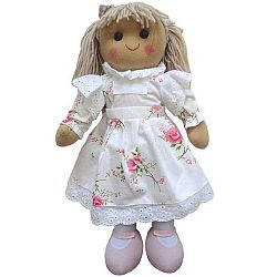Powell Craft Rag Doll With Flowery Dress White Large 40cm by Powell Craft