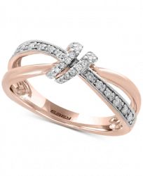 Pave Rose by Effy Diamond Bow Ring (1/6 ct. t. w. ) in 14k Rose Gold
