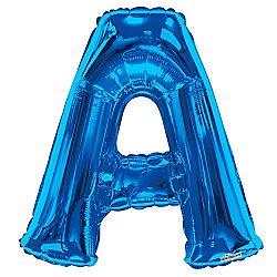 Kaleidoscope 34 Inch Foil Letter Blue Balloon (Q) (Blue)