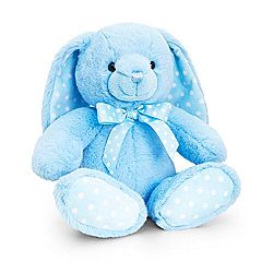 Keel Toys 25cm Baby Spotty Rabbit (One Size) (Blue)