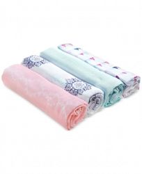 aden by aden + anais Baby Girls 4-Pk. Cotton Printed Swaddle Blankets