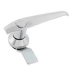 Electric Cabinet Push Button Top Metal L Shaped Handle Lock 4.5 Long