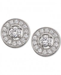 Giani Bernini Cubic Zirconia Stud Earrings in Sterling Silver, Created for Macy's