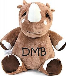 Personalized Stuffed Rhino with Embroidered Initials