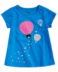 First Impressions Balloon-Print Cotton T-Shirt, Baby Girls, Created for Macy's