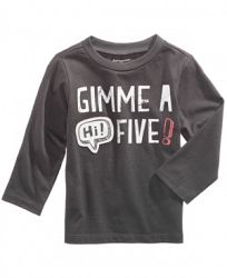 First Impressions Hi! Five-Print Cotton T-Shirt, Baby Boys, Created for Macy's