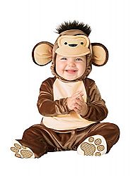 2b InCharacter - Baby Costumes Mischievous Monkey Costume, Brown/Cream, Large