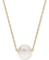 Cultured Freshwater Pearl (8-1/2mm) Choker Necklace in 14k Gold