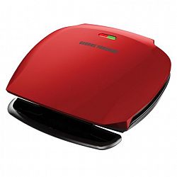 George Foreman 5-Serving Classic Plate Grill Red