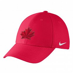 Team Canada IIHF DRI-FIT YOUTH Swooshflex Cap 2018 Olympic Logo - Red