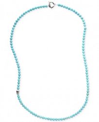 Degs & Sal Men's Onyx Beaded Statement Necklace (Also in Manufactured Turquoise)