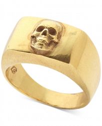 Degs & Sal Men's Skull Ring in 14k Gold-Plated Sterling Silver
