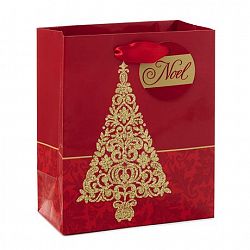 Hallmark Hallmark Image Arts Tree With Glitter Small Christmas Gift Bag Multi Coloured