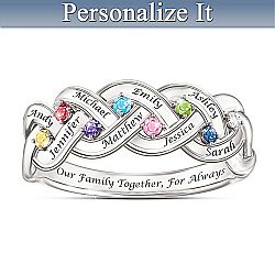 Together For Always Family Engraved Ring