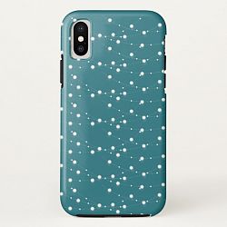 String Lights on Teal Iphone X Case