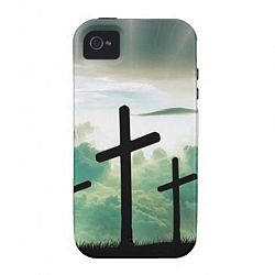 Cross Christ Faith God Jesus Clouds Sun Light Case-mate Iphone 4 Cover