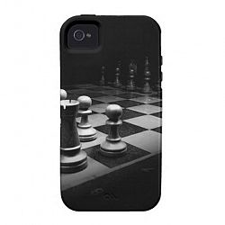 Chess Black White Chess Pieces King Chess Board Vibe Iphone 4 Cover
