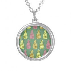 Pineapple Silver Plated Necklace