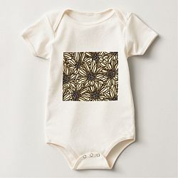 Floral Pattern Baby Bodysuit