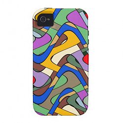 Colourful Abstract Pattern Vibe Iphone 4 Covers