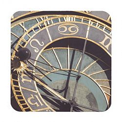 Prague Astronomical Clock Beverage Coaster