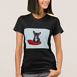 French Bulldog Puppy Portrait T-shirt