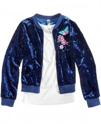Beautees 2-Pc. Tank Top & Embroidered Jacket, Big Girls (7-16)