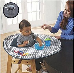 Baby Feeding Chair Cushion Foldable Waterproof Cloth Protect Infant Eat Dinner Chair For Toddler Booster Table Seats