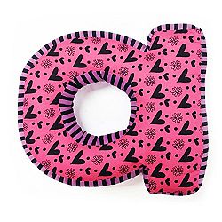 One Grace Place 10-26058A Sassy Shaylee-Letter Pillow A Black, Pink, and Purple