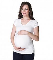 Momzelle Maternity T-SHIRT - White - L