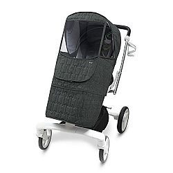 [Manito] Melange Padding Beta Cover / Cover for Baby Stroller and Pushchair, Premium Padding Winter Weather Shield / For the strollers having detachable seat (Block_khaki grey)