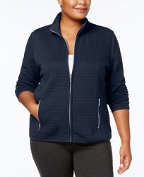 Karen Scott Plus Size Quilted Jacket, Created for Macy's